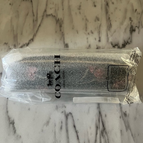 Coach Pencil Case with Cherry Print NWT - Picture 4 of 5